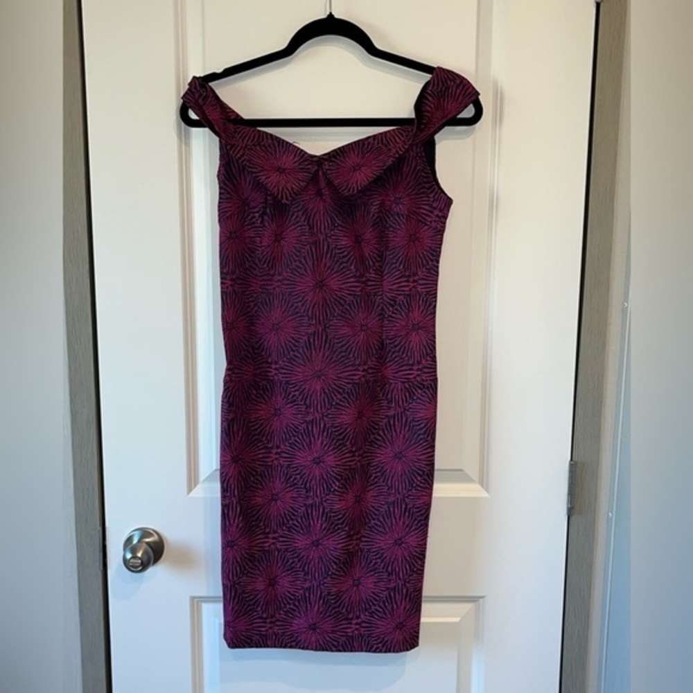 Opening Ceremony Womens Medallion Jacquard Mini Off The Shoulder Dress Sz. 8
